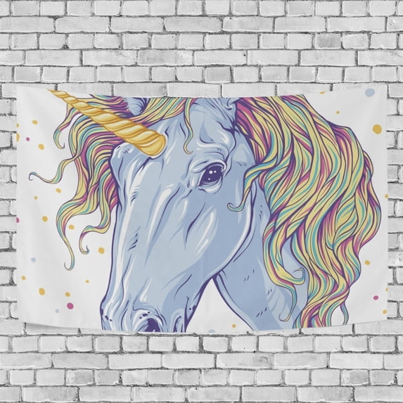 MYPOP Unicorn Tapestry Wall Hanging Decoration Home Decor Living Room Dorm 80x60 inches