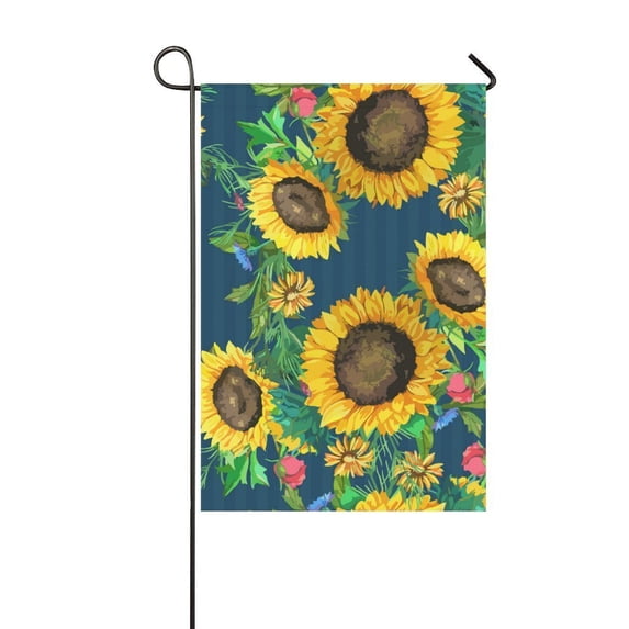 MYPOP Watercolor Sunflowers Decor Garden Flag 28x40 inches