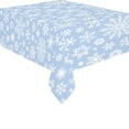thumbnail image 1 of MYPOP Winter Snowflake Damask Floral Print Tablecloth 52x70 Inches, Christmas Blue Sofa Table Cloth Cover for Dinner Party Decoration, 1 of 6