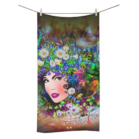 MYPOP Woman Spring Shower Towel Bathroom Bath Towel 30x56 inches