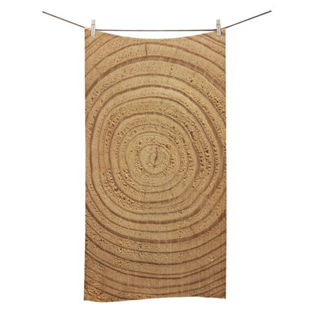 MYPOP Wood Shower Towel Bathroom Bath Towel 30x56 inches
