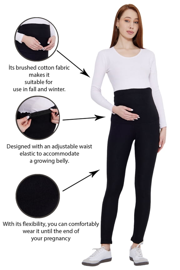 MYRA8045 - Maternity Brushed Jersey Leggings, keeps you warm