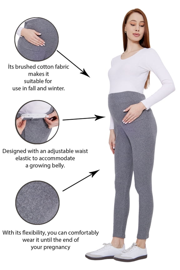 MYRA8047 - Maternity Brushed Jersey Leggings