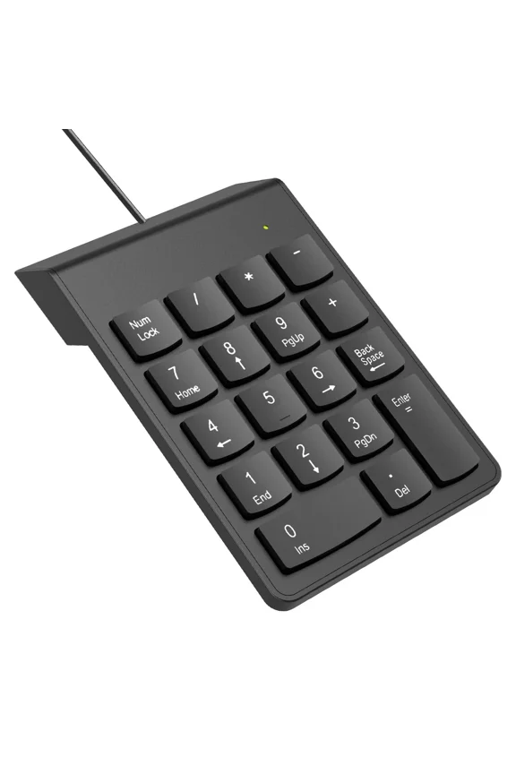 - 10 Key Usb Numeric Keypad Portable Wire Mini Numpad For Laptop Pc Computer