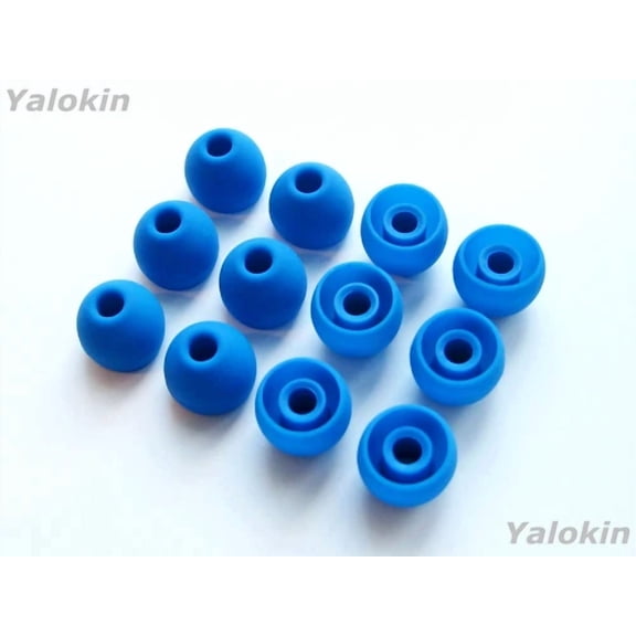 MYRAH- 12Pcs Large Blue Soft Replacement Eartips Ear Buds For Monster In-Ear Earphones