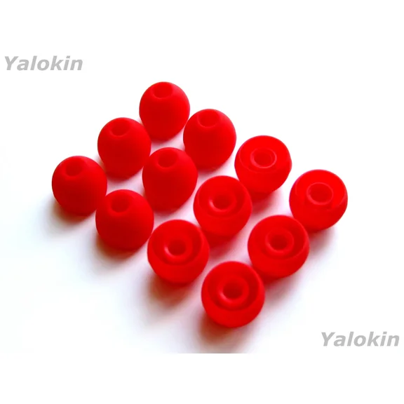 MYRAH- 12Pcs Large Red Soft Replacement Eartips Earbuds For Monster In-Ear Earphones