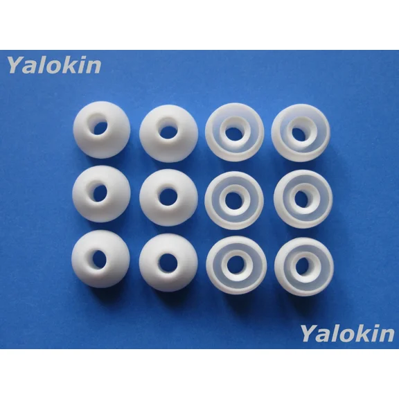 MYRAH- 12Pcs Medium White Replacement Eartips Adapters For Monster In-Ear Earphones