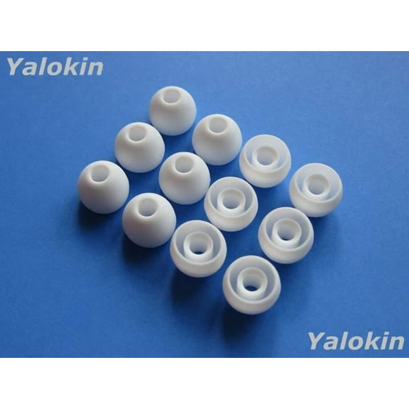 MYRAH- 12Pcs Medium White Soft Replacement Eartips Earbuds For Monster In-Ear Earphones