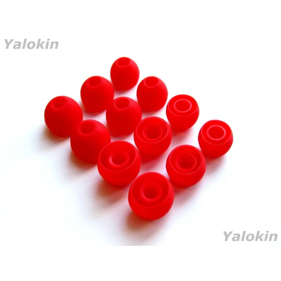 MYRAH- 12Pcs S/M/L Red Soft Replacement Eartips Earbuds For Monster In-Ear Earphones