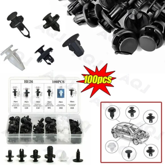 MYRAH- Accessories Clip Trim Car Push Pin Rivet Bumper Door Panel Retainer Fastener Set