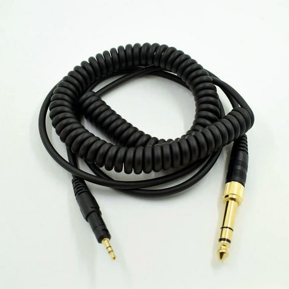 MYRAH- Audio Spring Coiled Cable For Ath-M40X & Ath-M50X Head-Mounted Headphone W