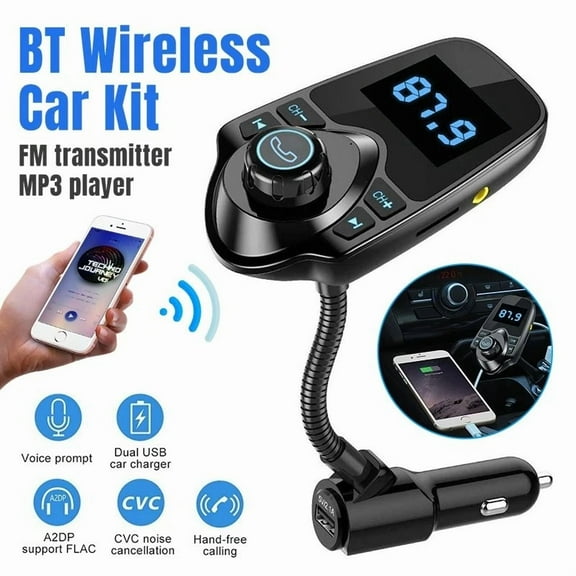 MYRAH- Bluetooth Car Fm Transmitter Mp3 Player Hands Free Radio Adapter Kit Usb Charger