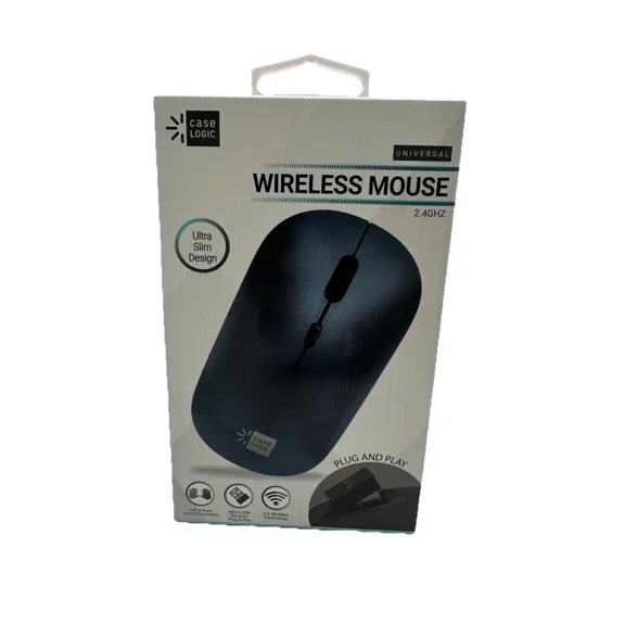 MYRAH- Case Logic Universal Wireless Mouse 2.4 Ghz Wireless Technology Blue