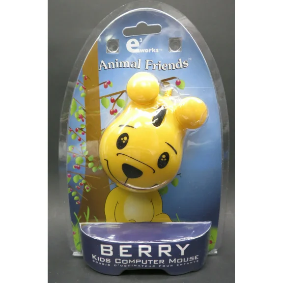 MYRAH- E3 Works Animal Friends Berry Computer Mouse For Kids - Ships Fast