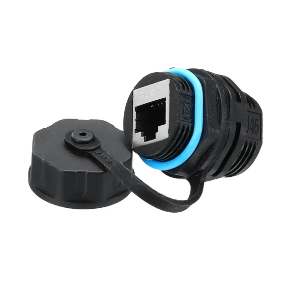 MYRAH- Rj45 Panel Mount Coupler, Ip68 Shielded Industrial Panel Mount Bulkhead Ethernet
