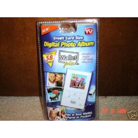 MYRAH- Wallet Pix - White - Digital Photo Album - Credit Card Size - Asotv - New