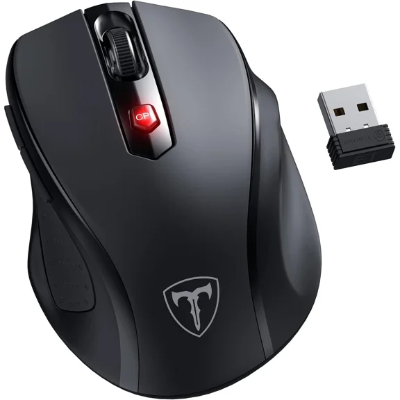 MYRAH- Wireless Mouse, D-09 Computer Mouse Usb Cordless Mice For Laptop, Ergo Grips,...