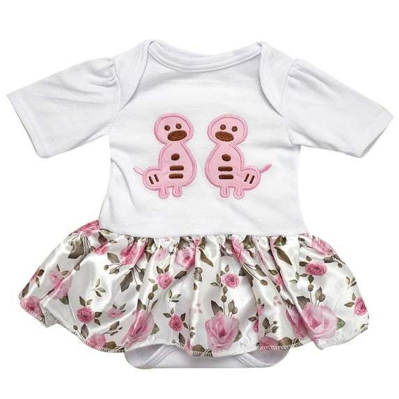 MYREBABY Reborn Doll Clothing Set, Handmade Outfits for 17"-22" Dolls, Stylish Baby Clothes