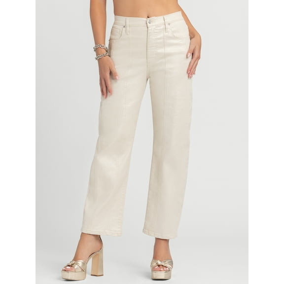 Jessica Simpson Women's and Women's Plus Myrtle Barrel Leg Jeans, Sizes 2-24W