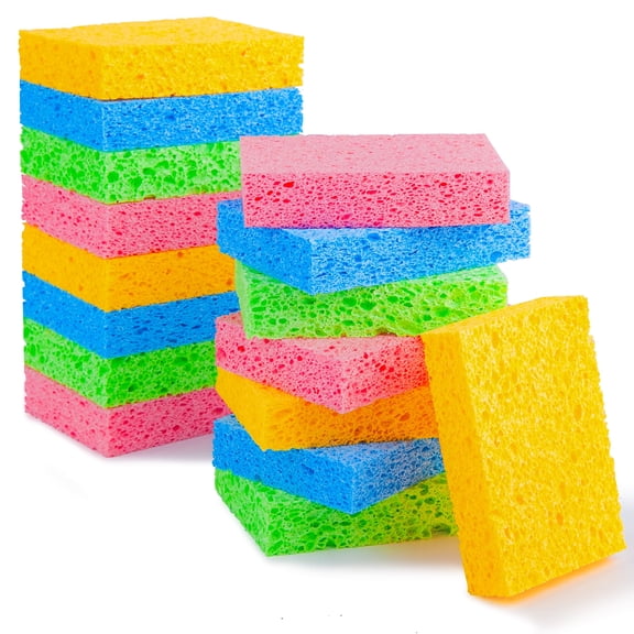 MYSPRI 16 Pack Kitchen Sponges for Dishes Cleaning Non Scratch Compressed Sponges DIY