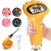 MYSPRI Handheld Digital Microscope for Kids, Portable Microscope with 2.0" IPS Screen, STEM Learning Educational Toy, Birthday Gift for Boys Girls Adults Ages 3 8