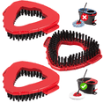 thumbnail image 1 of MYSPRI 3 Pack Scrub Brush Mop Replacement Head Compatible with Ocedar EasyWring 1-Tank System, Spin Mops Replace Heads Floor Cleaning Brush for Bathroom Kitchen, 1 of 7