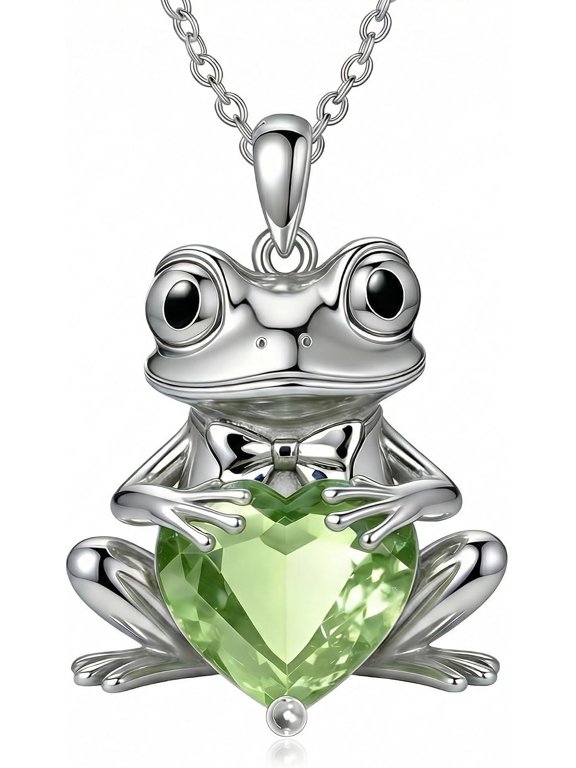 Frog Necklace Crystal Frogs Gifts for Women Jewelry Birthday Gifts