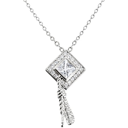 MYSTICPOEM Graduation Cap Necklace Dainty CZ College Graduation Pendant Necklace Graduate Jewelry Graduate Gift for Women her
