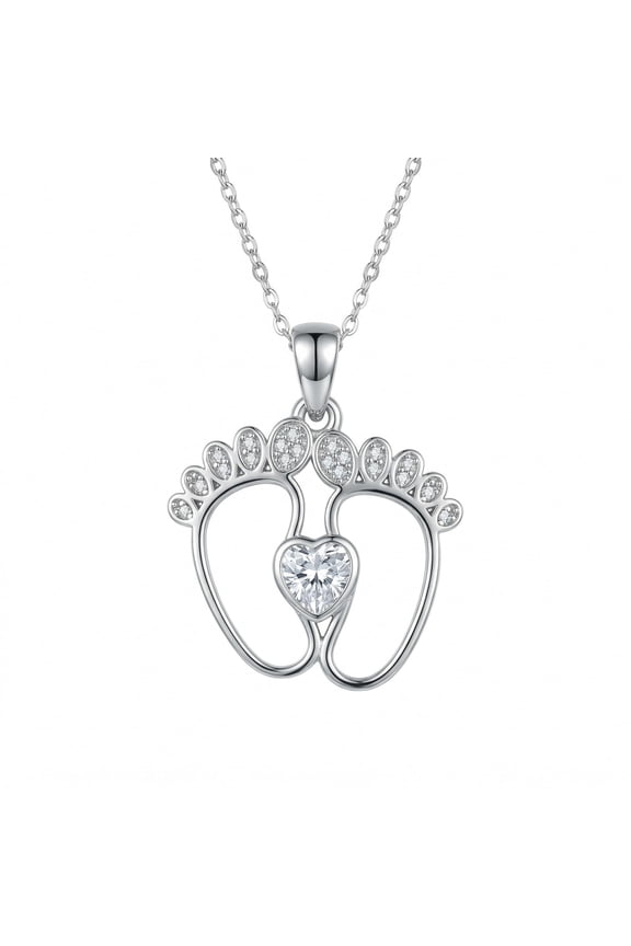 Mom To Be Necklace Mommy To Be Pendant Necklace Feet Jewelry Pregnancy Gift for Pregnant Women Wife
