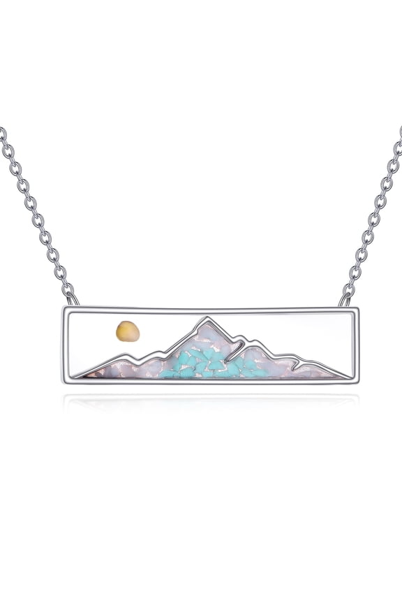 Mustard Seed Necklace 925 Sterling Silver White Gold Mountain Mustard Seed Jewelry Faith Move Mountains Necklace Faith Jewelry for Women Men