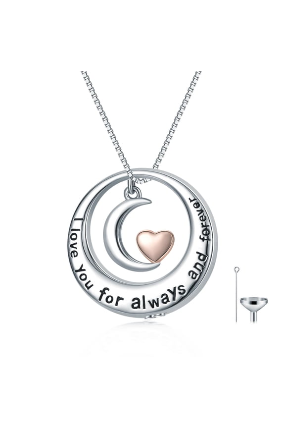 Urn Necklace for Ashes Sterling Silver Circle of Life Ashes Necklace for Women Cremation Jewelry for Ashes Keepsake Urns Pendant Necklace for Urn Ashes Jewelry Gift