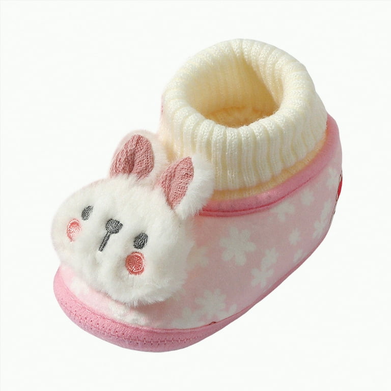MYShe Baby Shoes Baby Booties Unisex Baby Girls Boys Velvet Rubber