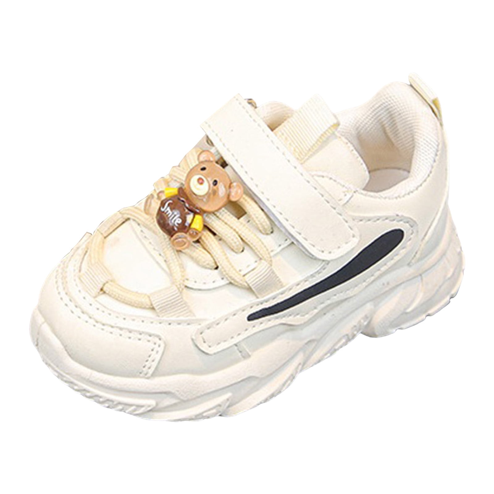 Children's Casual Shoes Boys Breathable Non-Slip Light Sneakers Unisex Luminous Sneakers for Girls Sport Running Shoes Toddler Boy Girl Tennis Shoes,White,Size 4.5