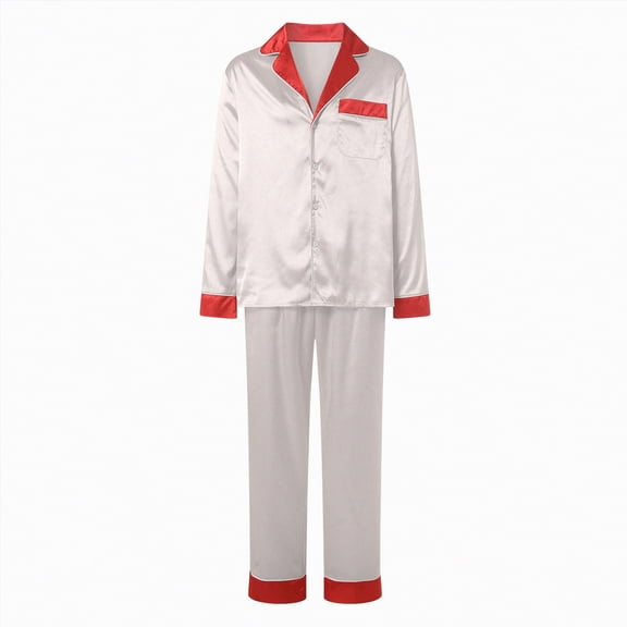 MYShe Family Christmas Pajamas Matching Sets Womens Mens Pjs Long Sleeve Sleepwear Holiday Lounge Sets Family Pajamas Christmas Light Yellow,XL