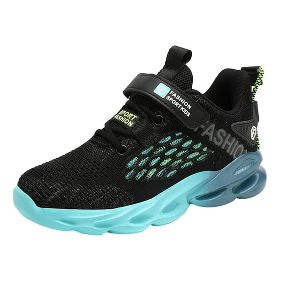 MYShe Sneakers for Toddler Boys Kids Shoes, Boys Girls Sneakers Lightweight Athletic Walking/Running Tennis Shoes,Black,Size 1.5