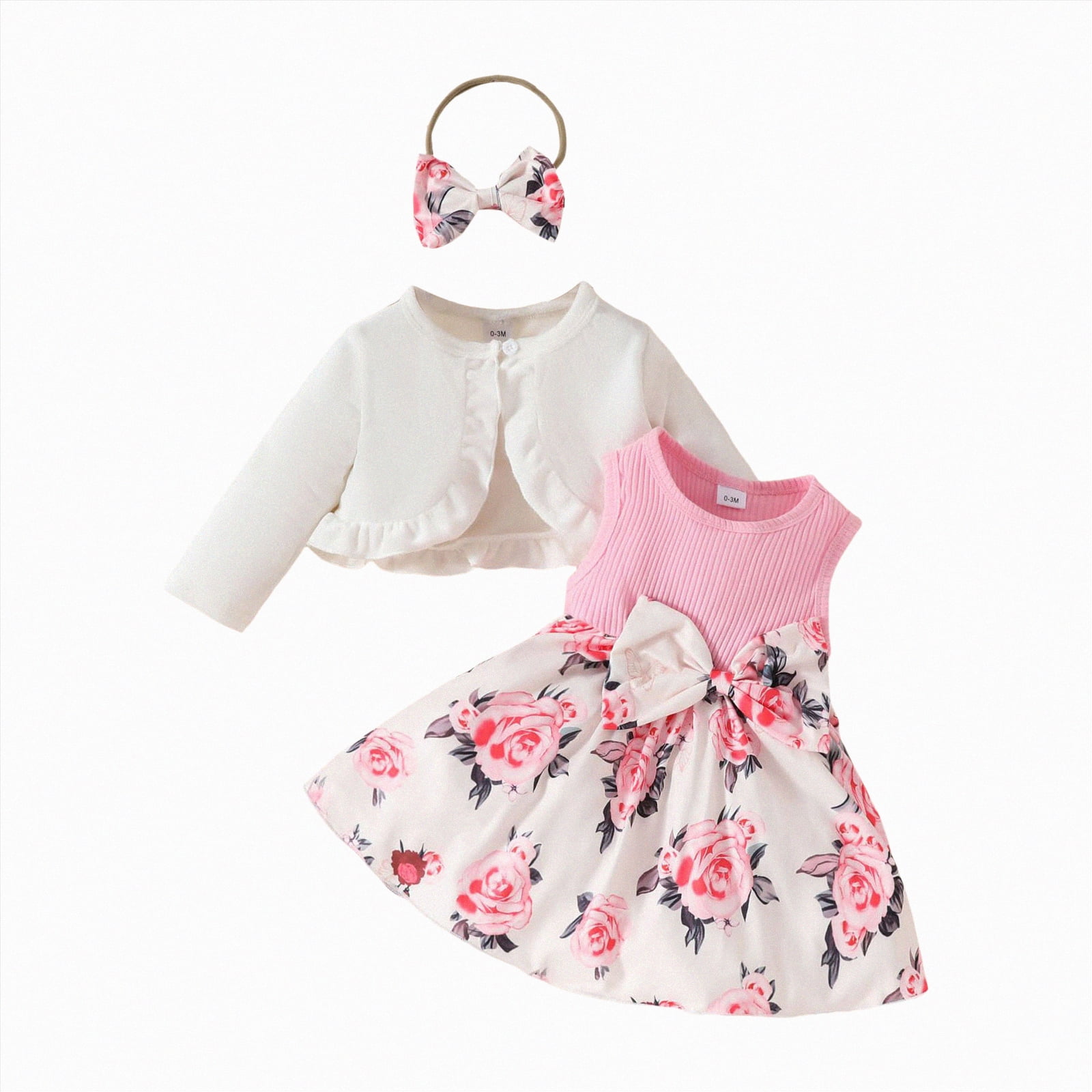 MYShe Toddler Girls Princess Dress with Shrugs Cover Ups Two-piece Set Floral Cotton Dress New Spring Printed Dress Knitted Cardigan Set White,6-9 Months - Walmart.com MYShe Toddler Girls Princess Dress with Shrugs Cover Ups Two-piece Set Floral Cotton Dress New Spring Printed Dress Knitted Cardigan Set White,6-9 Months - Walmart.com