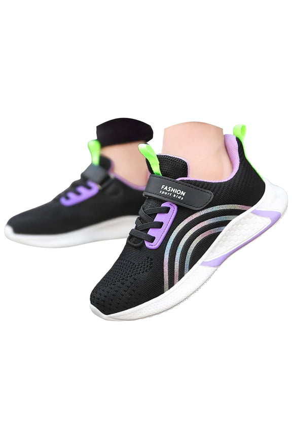 Toddler Sneaker Light Up Shoes for Boys Girls Toddler Sneakers Breathable Sport Walking Shoes for Kids,Purple,Size 2