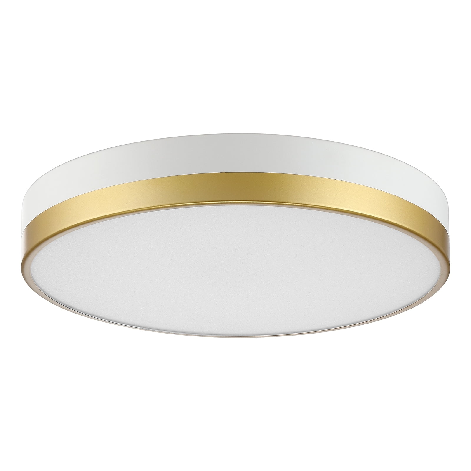 MYTH REALM Luna Golden Moon LED Flush Mount Ceiling Light 13" White ...