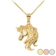 thumbnail image 1 of MYTHICAL UNICORN PENDANT NECKLACE IN GOLD (YELLOW/ ROSE/WHITE) :  10K  Pendant with 18" chain, 1 of 1