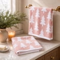thumbnail image 1 of MYUNNIL 2Pcs Christmas Themed Hand Towels, 16 x 24" Soft Absorbent Xmas Tree Pattern Decorative Dish Towels, Reusable Seasonal Towels for Bathroom Kitchen & Holiday Gift, 1 of 6