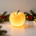 thumbnail image 1 of MYUNNIL Christmas Apple Shaped Night Light, 4.92" Realistic Warm Glowing Apple Ceramics Tabletop Ornament Lamp, Small Eye-Catching Ambient Lighting for Bedroom Home Party Decor, 1 of 7