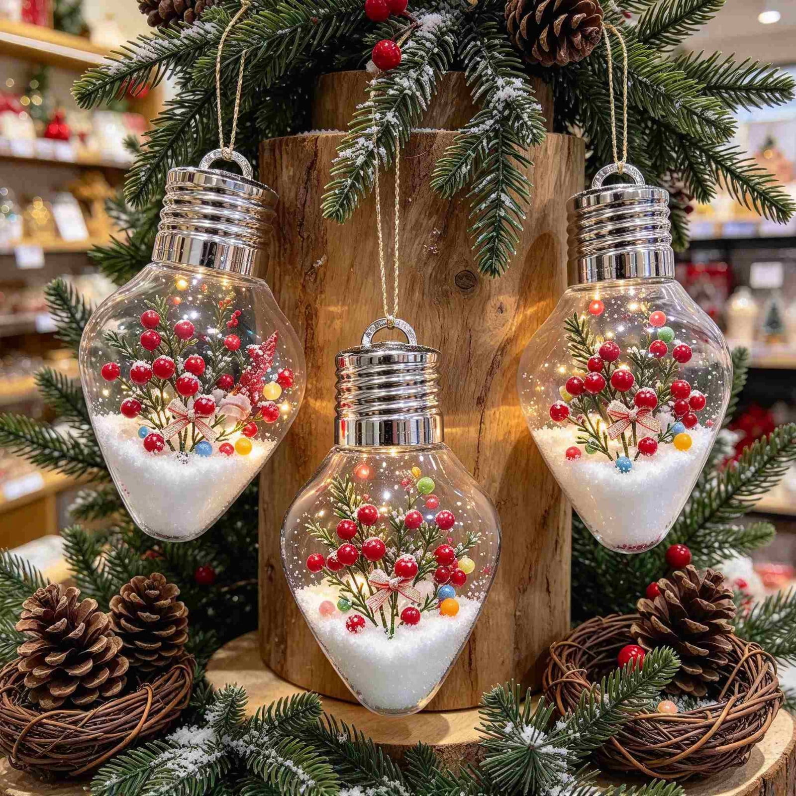 MYUNNIL Christmas Bulb Gift Jar, 8