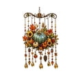 thumbnail image 1 of MYUNNIL Fall Acrylic Wind Chime Suncatcher, 7.87" Vintage Stain Glass Pumpkin Hanging Decoration with Beaded Teardrop Pendants for Thanksgiving Halloween Home Decor, 1 of 5