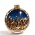 thumbnail image 1 of MYUNNIL Glowing Christmas Ornament Ball, 3.14" Mini Shatterproof Light-Up Night Scene Clear Globe Pendant with Warm LED Light for Xmas Tree Home Party Decor, 1 of 6