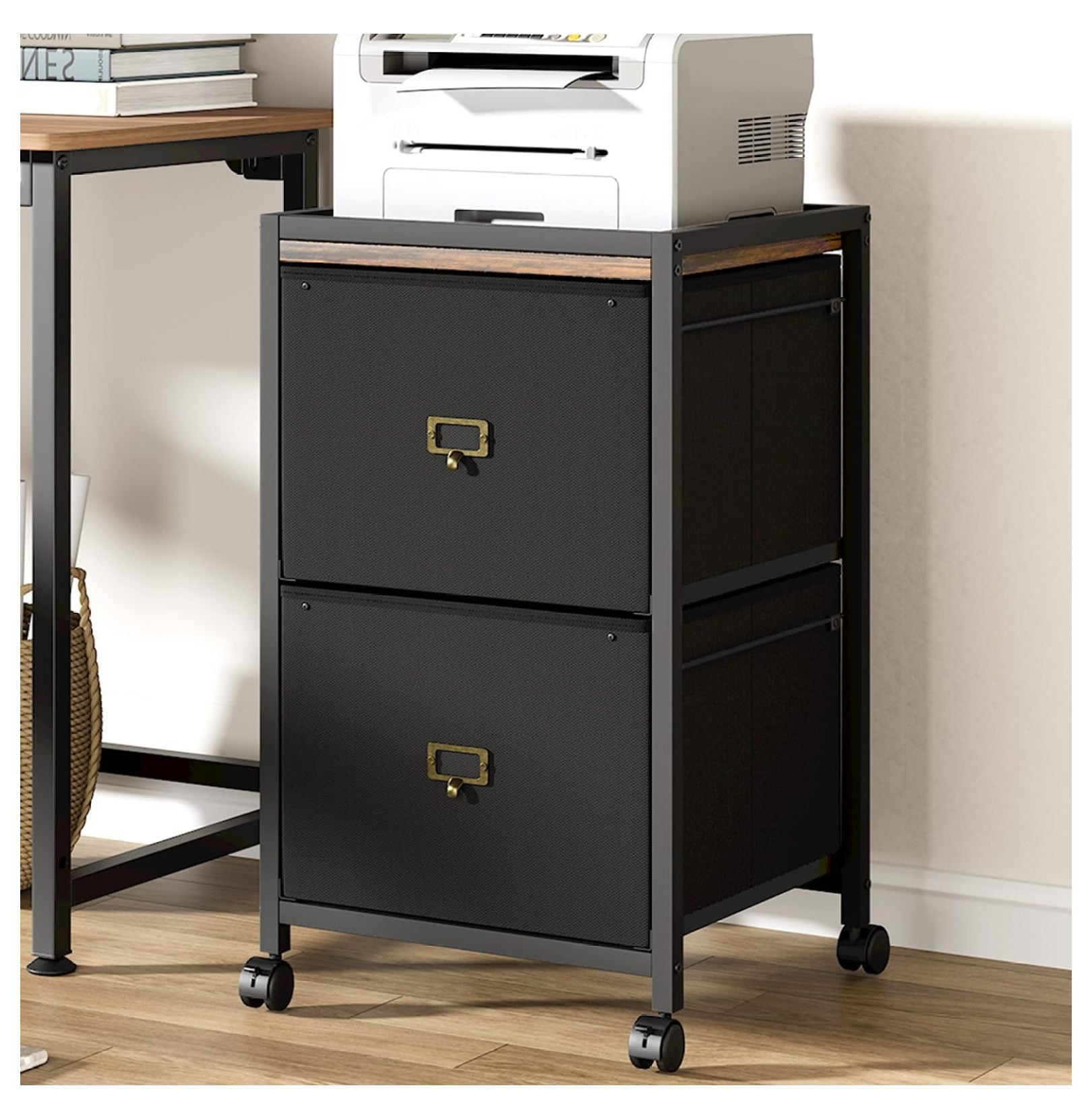 MYXIO 2 Drawer File Mobile Filing for Home Office Fits A4 or Letter Size