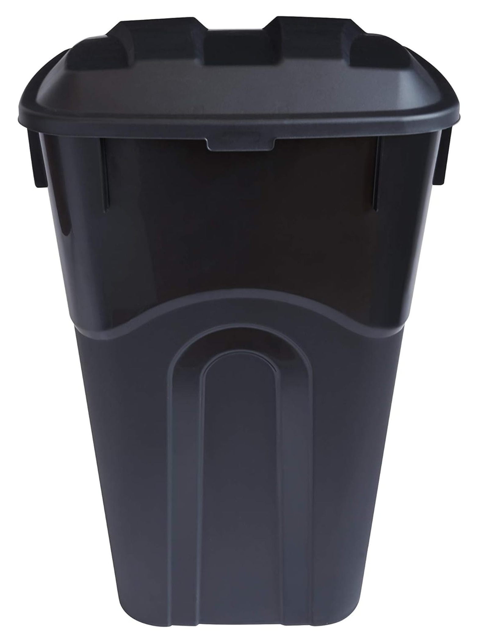 MYXIO 32 Gallon Outdoor Waste Garbage Bin with Attached Lid, HeavyDuty