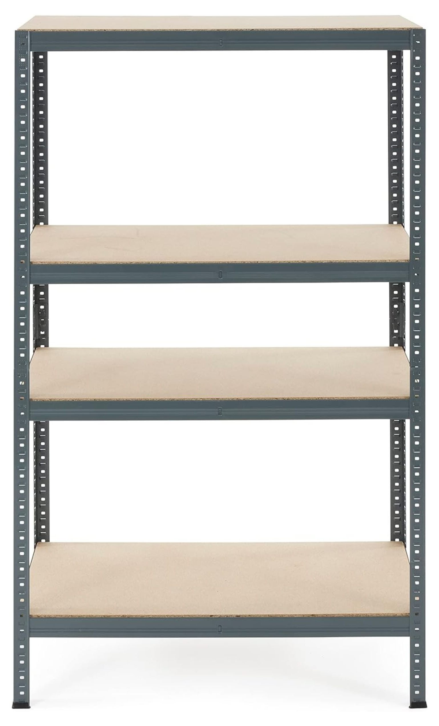 Gray 36x60" 4-Tier Adjustable Steel Storage Shelving Unit