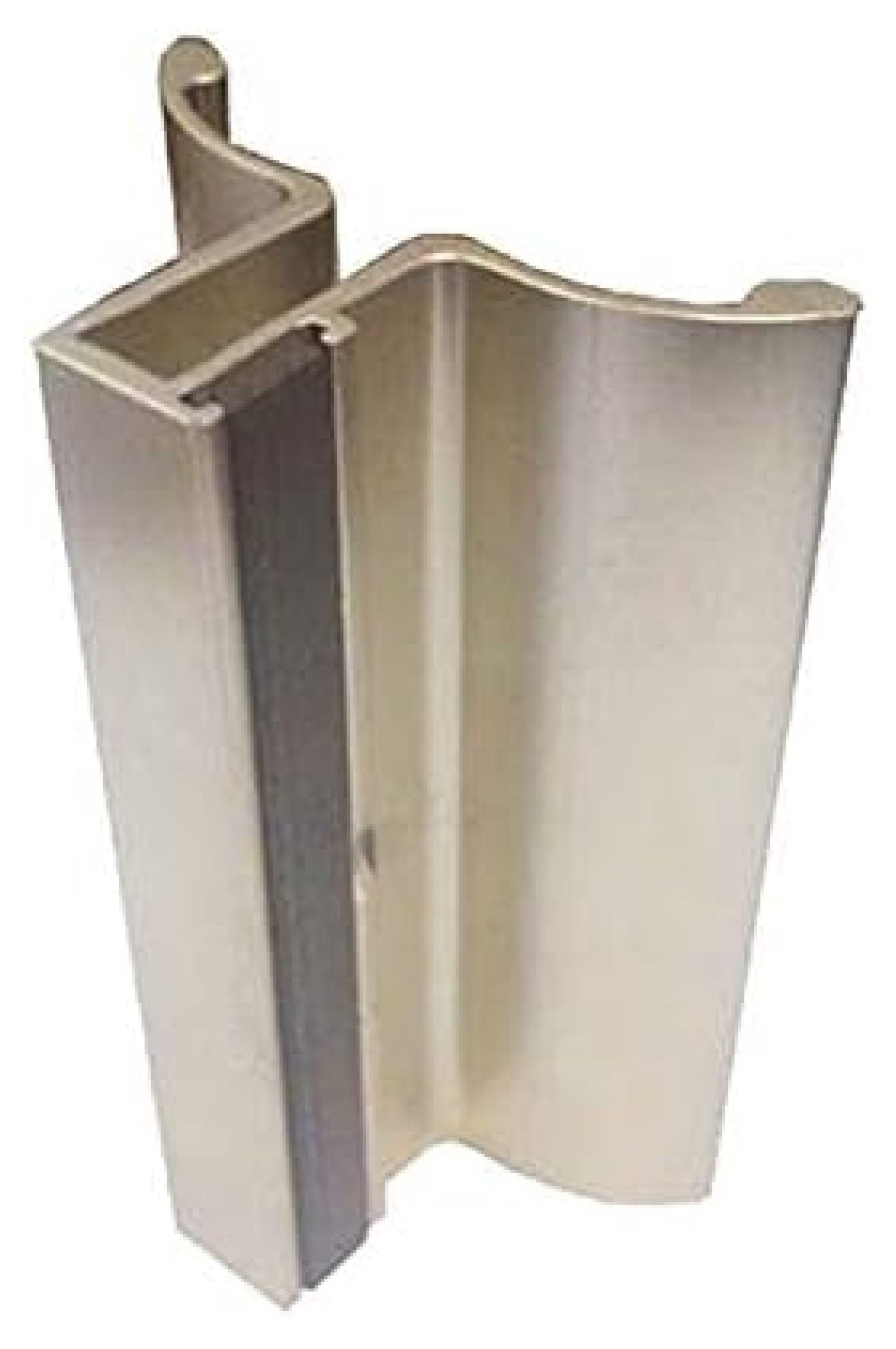 MYXIO 4" Frameless Shower Door Handle with Metal Strike Plate Brushed