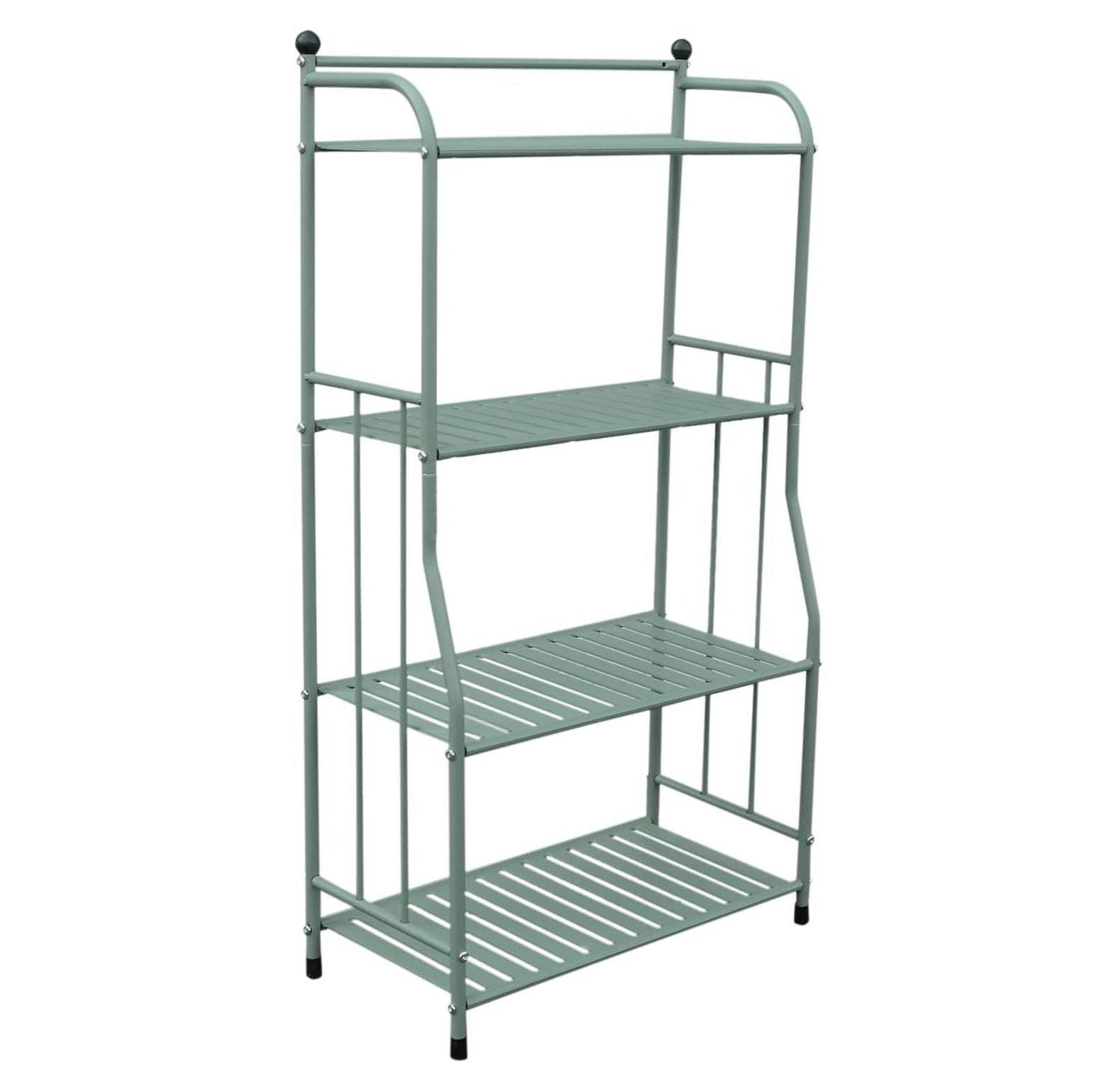 MYXIO 4 Tier Metal Shelf Tower Heavy Duty Storage Organizer Shelving