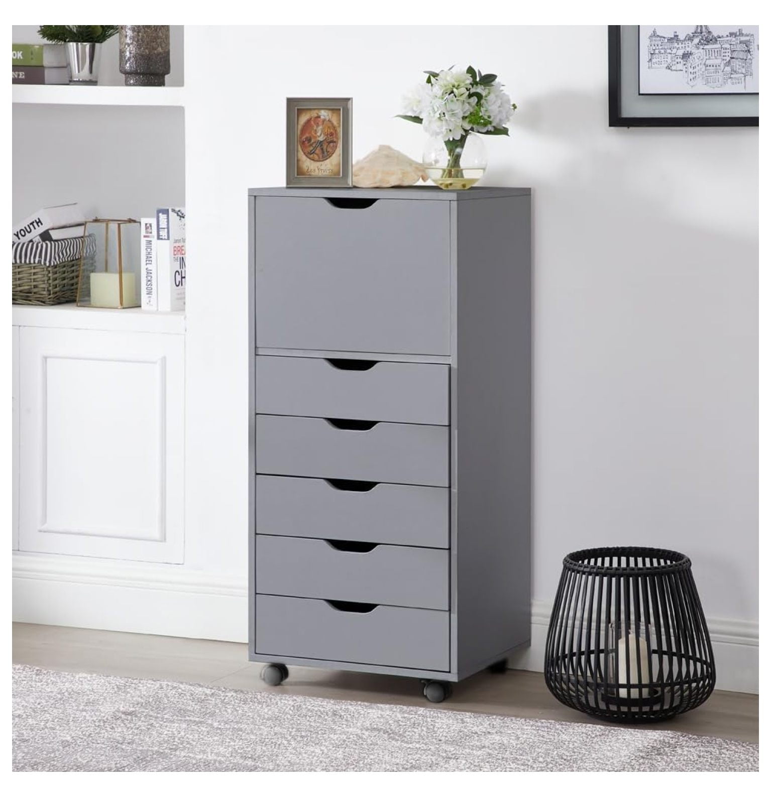 MYXIO 6 Drawer Office Storage File Under Desk Storage File for Home Office